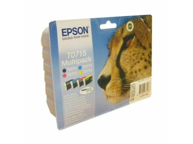 Оригиална касета за мастило Epson C13T07154022 Черен Жълт Синьо-зелен Пурпурен цвят NaN –  BB Касети с мастило