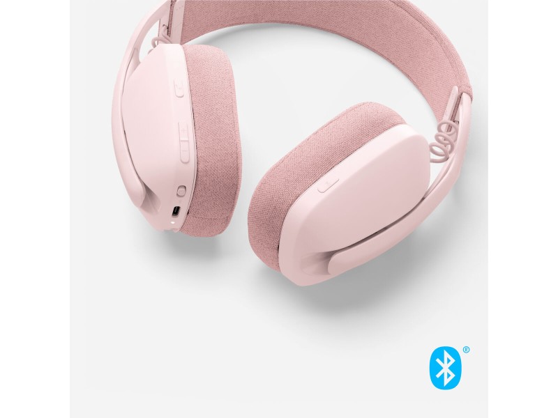 Слушалки с микрофон Logitech Zone Vibe 100 Розов NaN –  BB Слушалки с микрофони