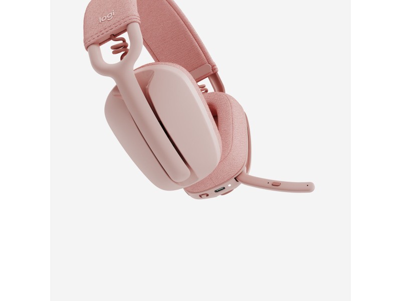 Слушалки с микрофон Logitech Zone Vibe 100 Розов NaN –  BB Слушалки с микрофони