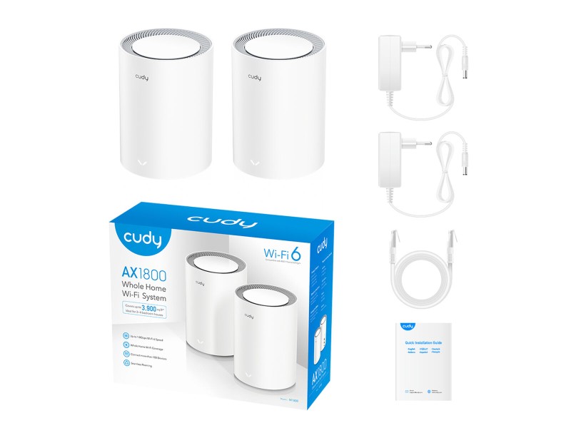 Wi-Fi рипийтър Cudy AX1800 NaN –  BB WiFi Mesh системи