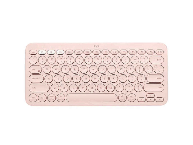 Безжична клавиатура Logitech K380  Розов Испанска Qwerty NaN –  BB Клавиатури