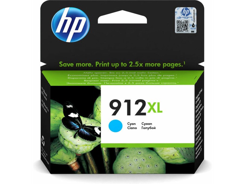 Оригиална касета за мастило HP Cartucho de tinta Original HP 912XL cian de alta capacidad NaN от | techMAG.bg Оригиална касета за мастило HP Cartucho de tinta Original HP 912XL cian de alta capacidad NaN – BB Касети с мастило