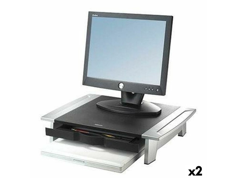 Асансьор Fellowes Office Suites Монитор Сребрист Черен 2 броя NaN –  BB Стойки и подпори