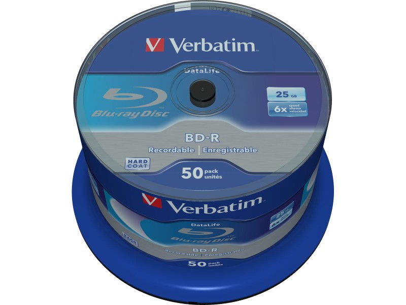 Blu-Ray BD-R Verbatim Datalife 50 броя 25 GB 6x NaN –  BB BD-R
