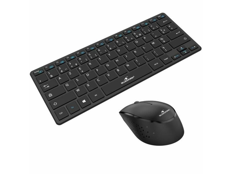 Клавиатура с мишка Bluestork Sans fil Ultra compact Черен NaN –  BB Пакети клавиатура и мишка