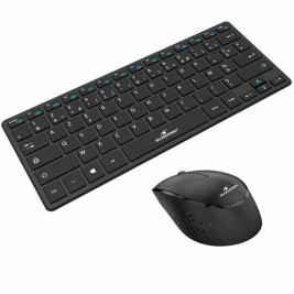 Клавиатура с мишка Bluestork Sans fil Ultra compact Черен