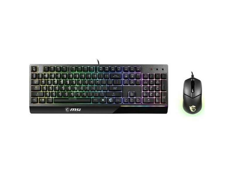 Клавиатура с мишка MSI VIGOR GK30 COMBO Черен NaN –  BB Пакети клавиатура и мишка