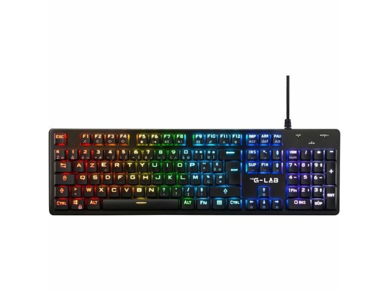 Клавиатура The G-Lab френски AZERTY Червен NaN –  BB Клавиатури