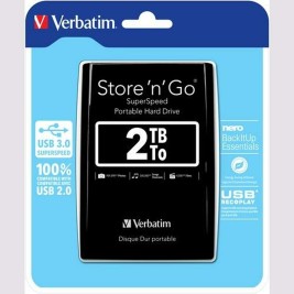 Външен харддиск Verbatim STORE 'N' GO 2 TB SSD