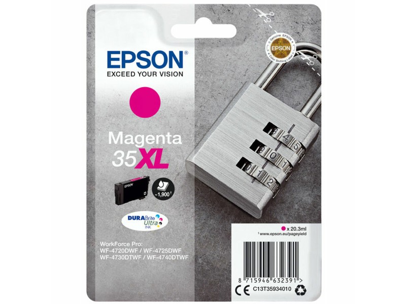 Оригиална касета за мастило Epson 35XL Пурпурен цвят NaN –  BB Касети с мастило