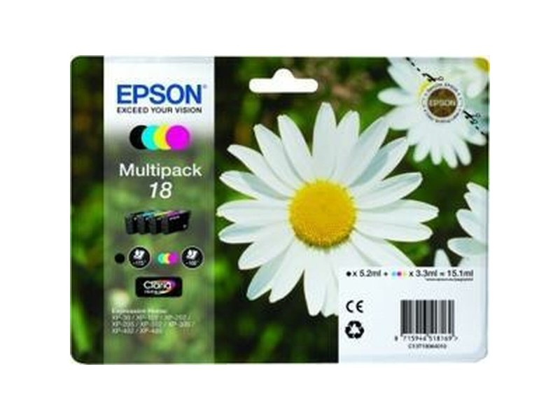 Оригиална касета за мастило Epson 18 Многоцветен NaN –  BB Касети с мастило