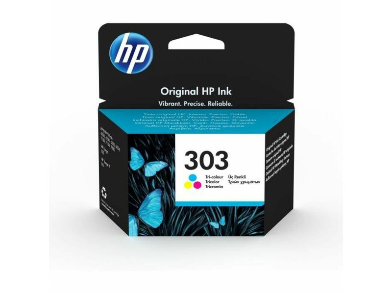 Оригиална касета за мастило HP 303 Пурпурен цвят Жълт Синьо-зелен Трицветен Циан/Магента/Жълт NaN –  BB Касети с мастило