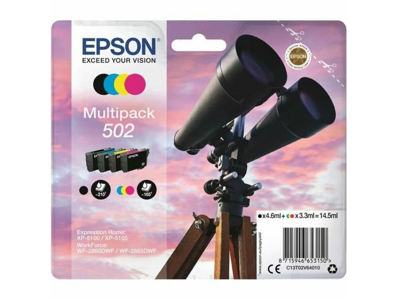 Оригиална касета за мастило Epson Multipack 502 Многоцветен NaN –  BB Касети с мастило