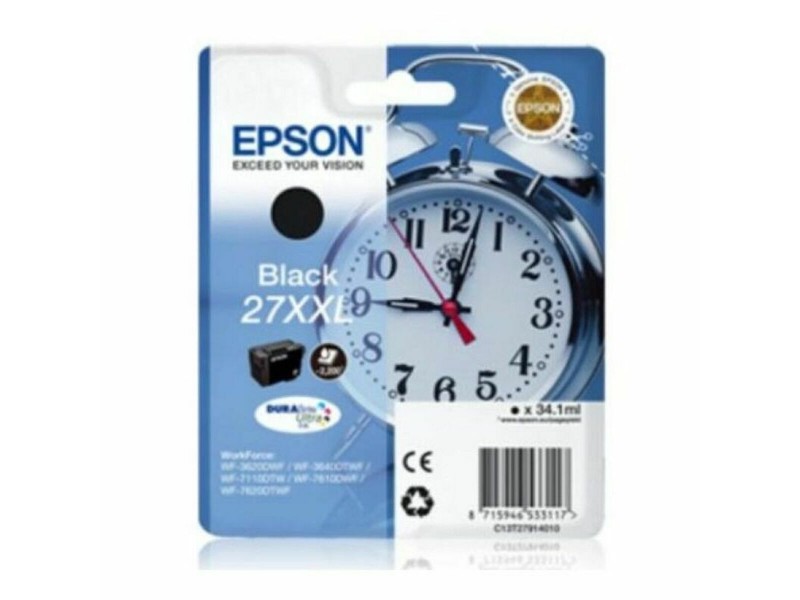 Оригиална касета за мастило Epson 27XXL Черен NaN –  BB Касети с мастило