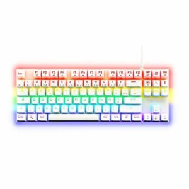 Клавиатура за игри The G-Lab Mercury AZERTY Бял