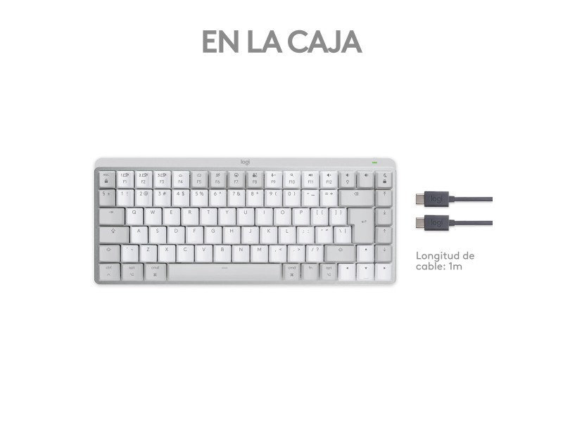 Безжична клавиатура Logitech 920-010799 Бял Испанска Qwerty QWERTY Qwerty US английски език EEUU NaN –  BB Клавиатури
