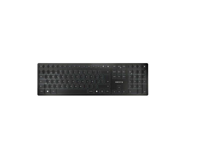 Блутут клавиатура Cherry KW 9100 SLIM Черен Испанска Qwerty NaN –  BB Клавиатури