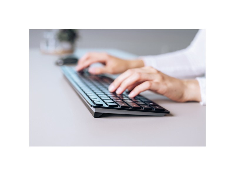 Блутут клавиатура Cherry KW 9100 SLIM Черен Испанска Qwerty NaN –  BB Клавиатури