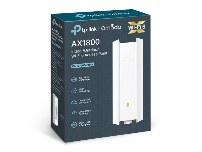 Рутер TP-Link EAP610-Outdoor Бял RJ45 PoE x 1 Ethernet LAN NaN –  BB Рутери