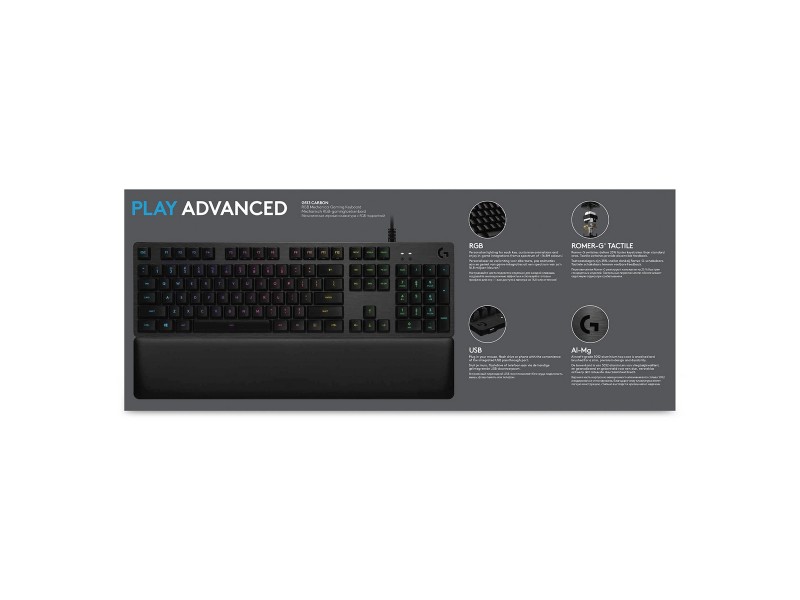 Блуту Клавиатура с Поставка за Таблет Logitech G513 CARBON LIGHTSYNC RGB Mechanical Gaming Keyboard, GX Brown френски AZERTY NaN –  BB Клавиатури