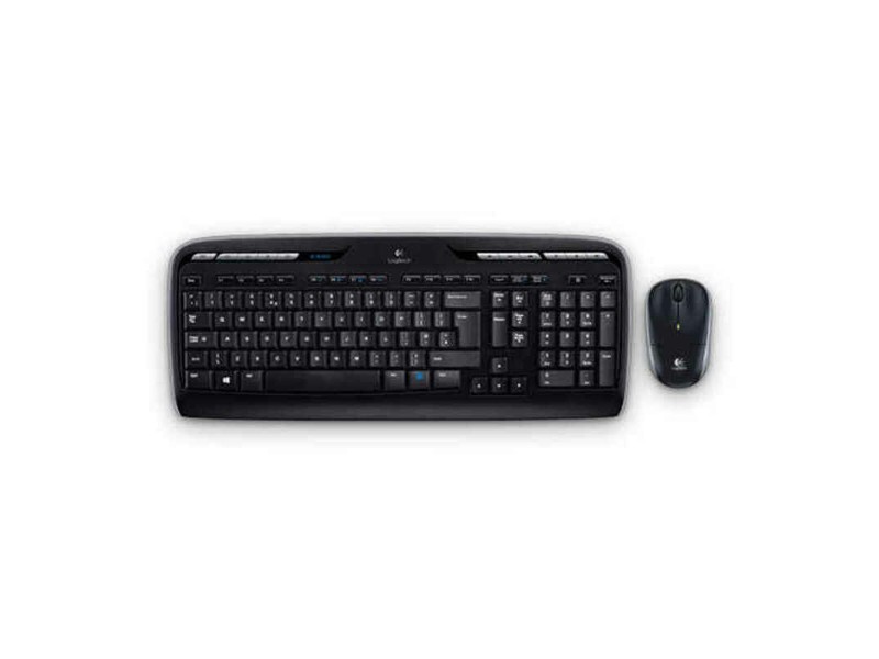 Kлаиатура с безжична мишка Logitech MK330 Черен Испанска Qwerty NaN –  BB Пакети клавиатура и мишка
