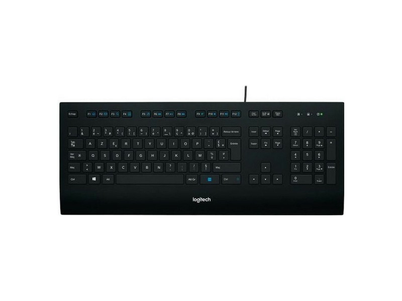 Клавиатура Logitech K280E Черен френски AZERTY NaN –  BB Клавиатури