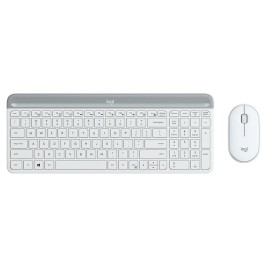 Клавиатура с мишка Logitech  MK470 Бял френски AZERTY