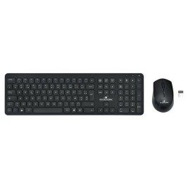 Клавиатура с мишка Bluestork Easy Slim AZERTY Черен френски