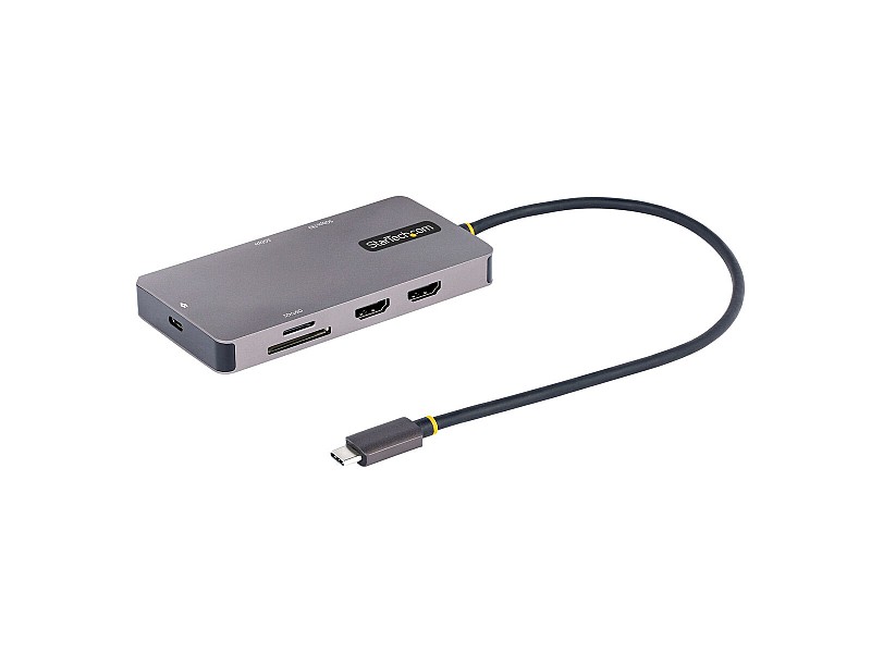 USB извод Startech 120B-USBC-MULTIPORT Сив 15 W NaN –  BB USB хъбове