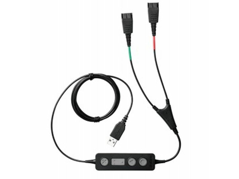 USB Aдаптер Jabra Link 265 USB/QD Черен NaN –  BB USB кабели