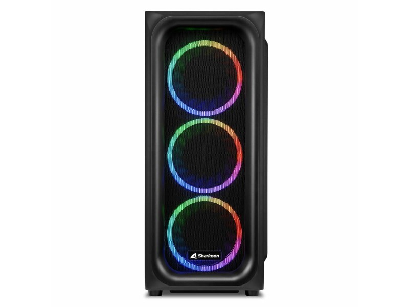 ATX полу-висока кутия Sharkoon TK5M RGB ATX Черен NaN –  BB Калъфи за настолни компютри