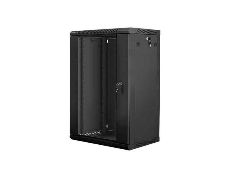 Шкаф с чекмеджета Lanberg WF01-6418-10B 18U NaN –  BB Шкафове и рафтове