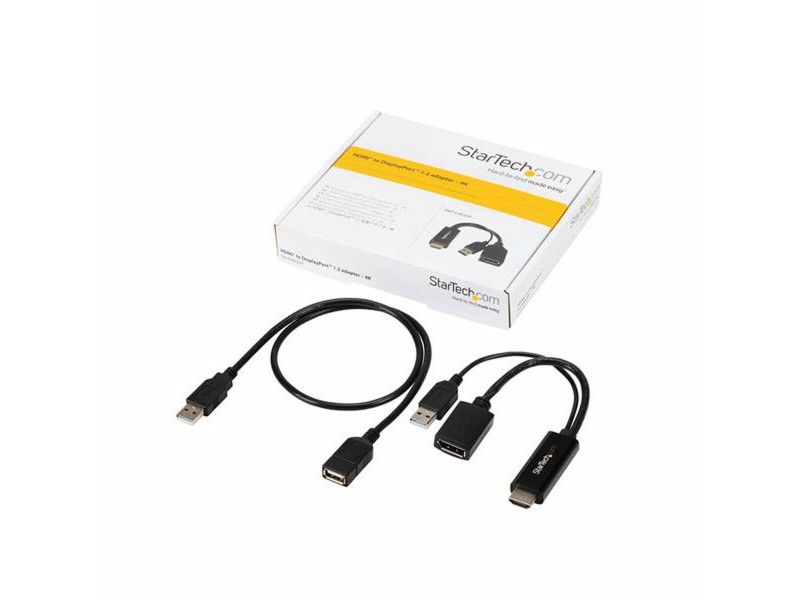 Адаптер за DisplayPort към HDMI Startech HD2DP                Черен 4K NaN –  BB DisplayPort кабели