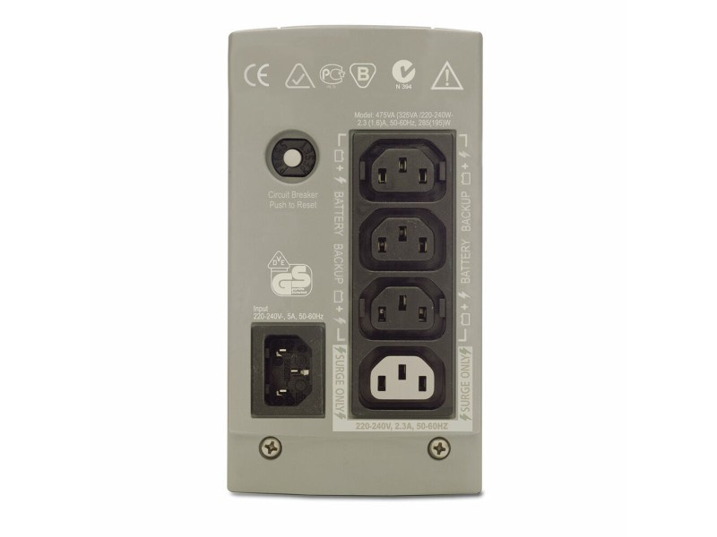 Инрактивен UPS APC BK325I 210 W NaN –  BB Непрекъсваеми захранвания