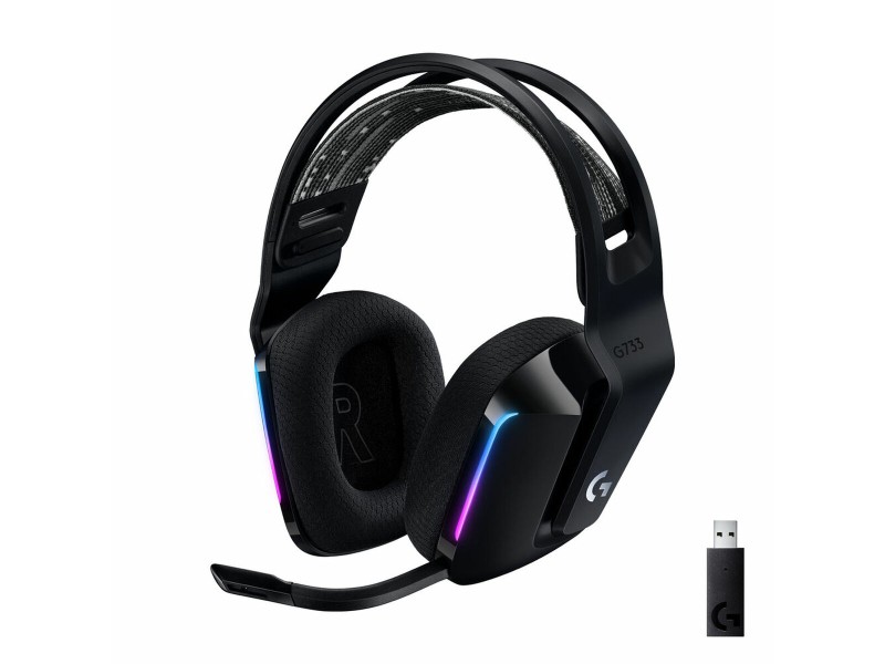 Слушалки за игра с микрофон Logitech G733 Lightspeed Headset Черен NaN –  BB Слушалки с микрофони