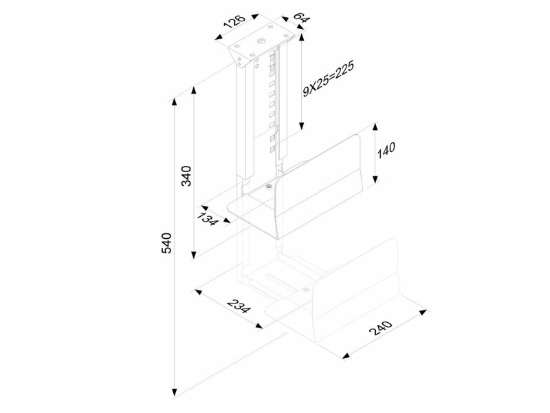 Поставка Neomounts CPU-D200BLACK NaN –  BB Стойки и подпори