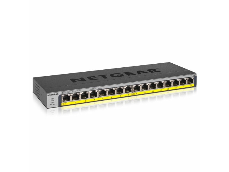 Суич Netgear GS116PP-100EUS 32 Gbps Черен NaN –  BB Мрежови комутатори