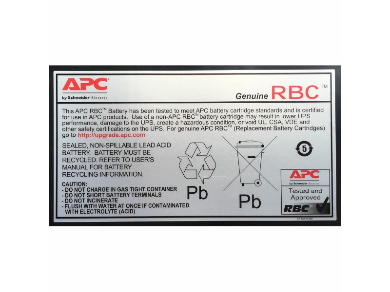 Батерия UPS APC RBC6 Замяна 24 V NaN –  BB Подмяна на батерии за непрекъсваеми захранвания