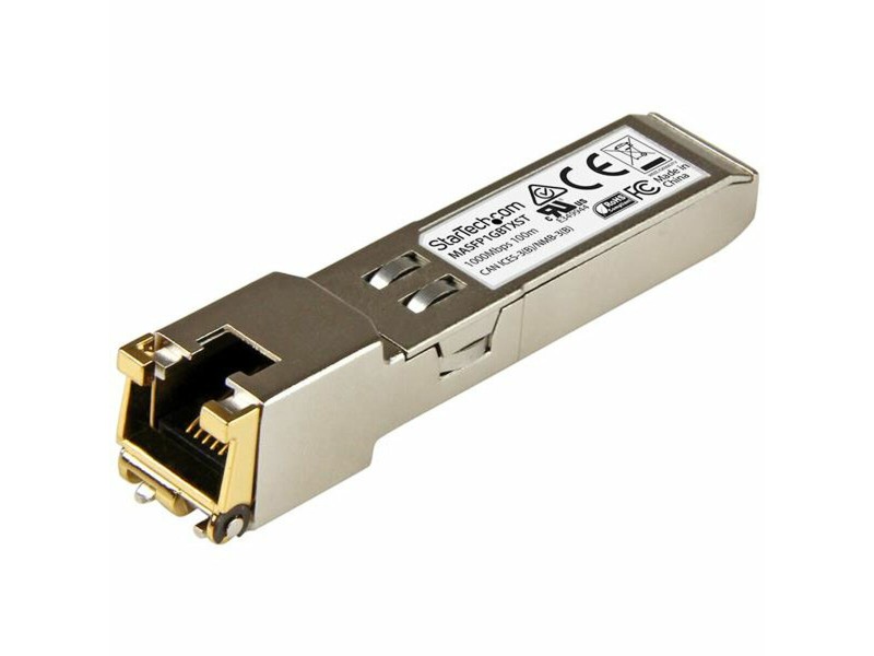 Многомодов оптичен модул SFP Startech MASFP1GBTXST NaN –  BB Мрежови приемо-предаватели