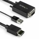 Адаптер HDMI към VGA Startech VGA2HDMM2M           (2 m) Черен NaN –  BB HDMI кабели