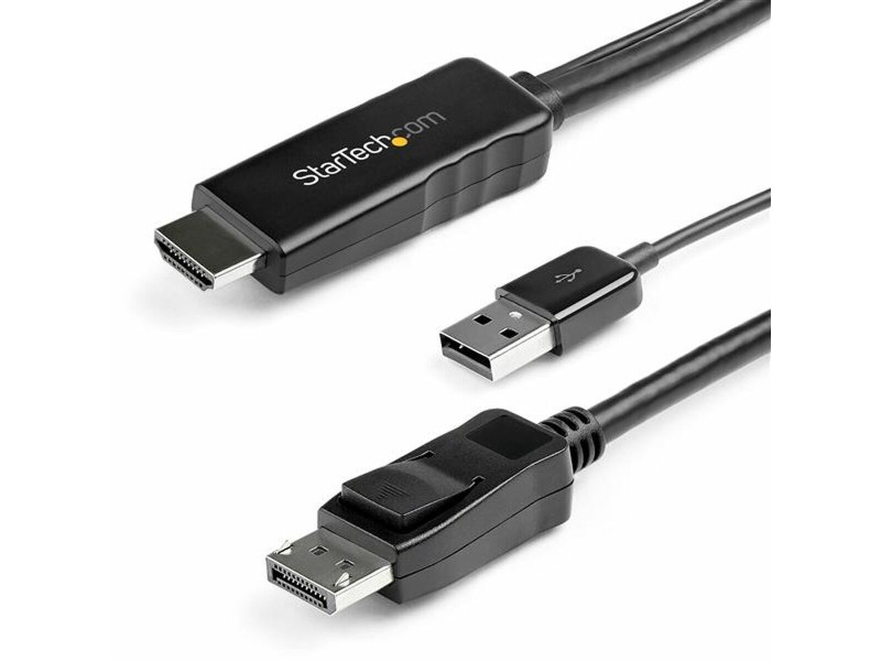 Адаптер за мини дисплей порт към HDMI/VGA Startech HD2DPMM2M            (2 m) Черен NaN –  BB HDMI кабели