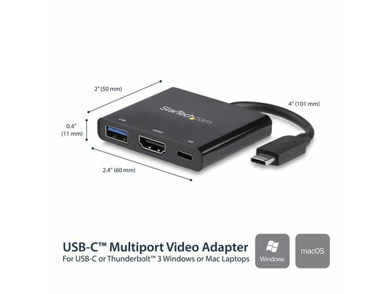 Докинг станция Startech CDP2HDUACP           Черен NaN –  BB HDMI кабели