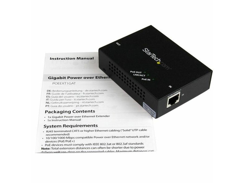 PoE рипийтър Startech POEEXT1GAT NaN –  BB Повторители