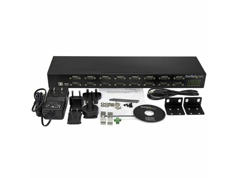 USB извод Startech ICUSB23216FD Черен USB-RS232 NaN –  BB Мрежови хъбове