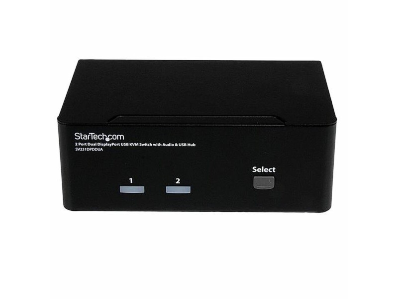 Прекъсвач KVM с 2 порта Startech SV231DPDDUA Черен NaN –  BB KVM превключвател