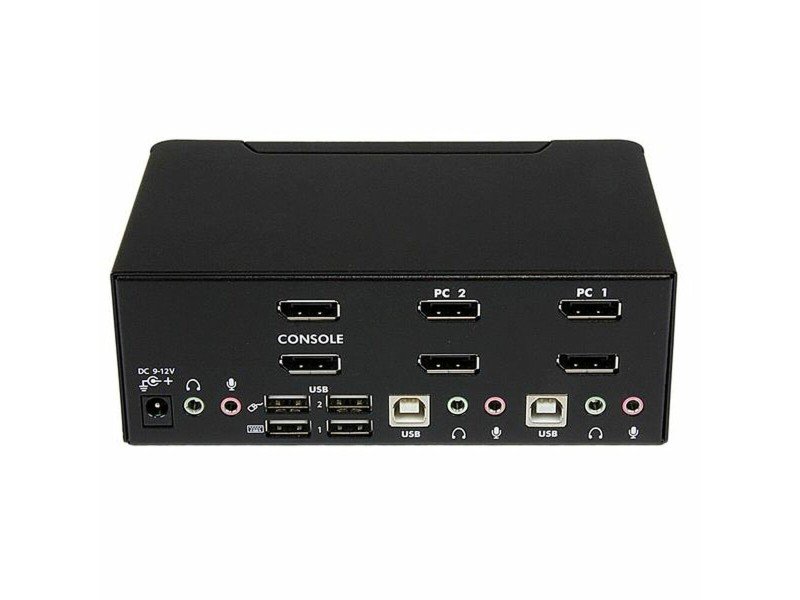 Прекъсвач KVM с 2 порта Startech SV231DPDDUA Черен NaN –  BB KVM превключвател