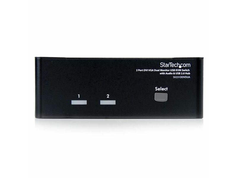 Прекъсвач KVM с 2 порта Startech SV231DDVDUA NaN –  BB KVM превключвател