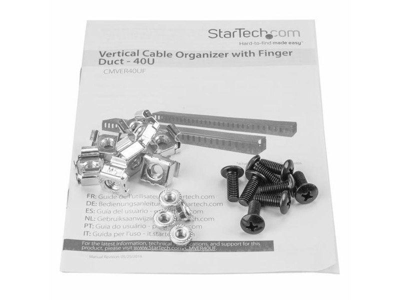 Кабелен организатор Startech CMVER40UF NaN –  BB Шкафове и рафтове
