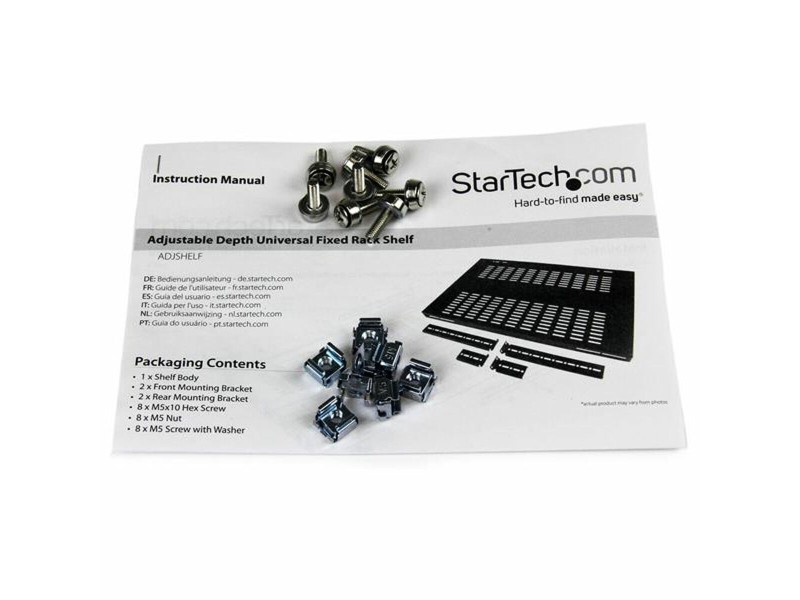 Фиксиран рафт за шкаф Startech ADJSHELF NaN –  BB Шкафове и рафтове