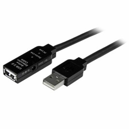 USB Cable Startech USB2AAEXT25M Черен